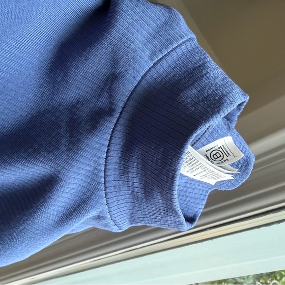 Athleta Blue Ribbed Long Sleeve Top - Picture 4 of 4